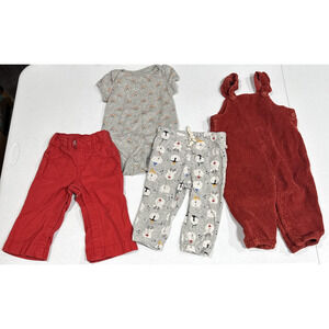 Girls Clothes Size 12-18M Sleeveless Jumper, Bodysuit, Pjs bottom, Pants Casual
